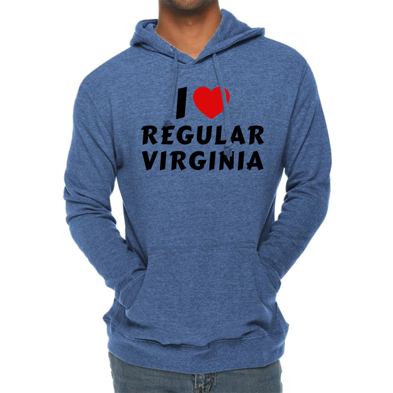 I Love Regular Virginia Lightweight Hoodie | Artistshot