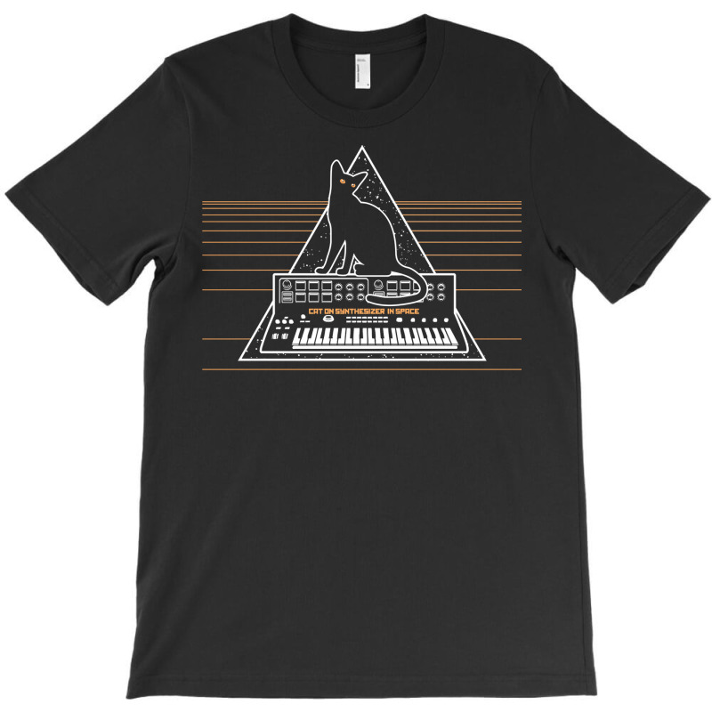 Cats On Synthesizer In Space Lover Music Producer Synth Pullover Hoodi T-shirt | Artistshot