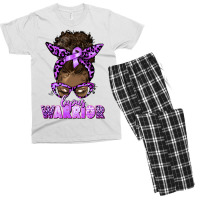 Lupus Warrior Afro Messy Bun Men's T-shirt Pajama Set | Artistshot