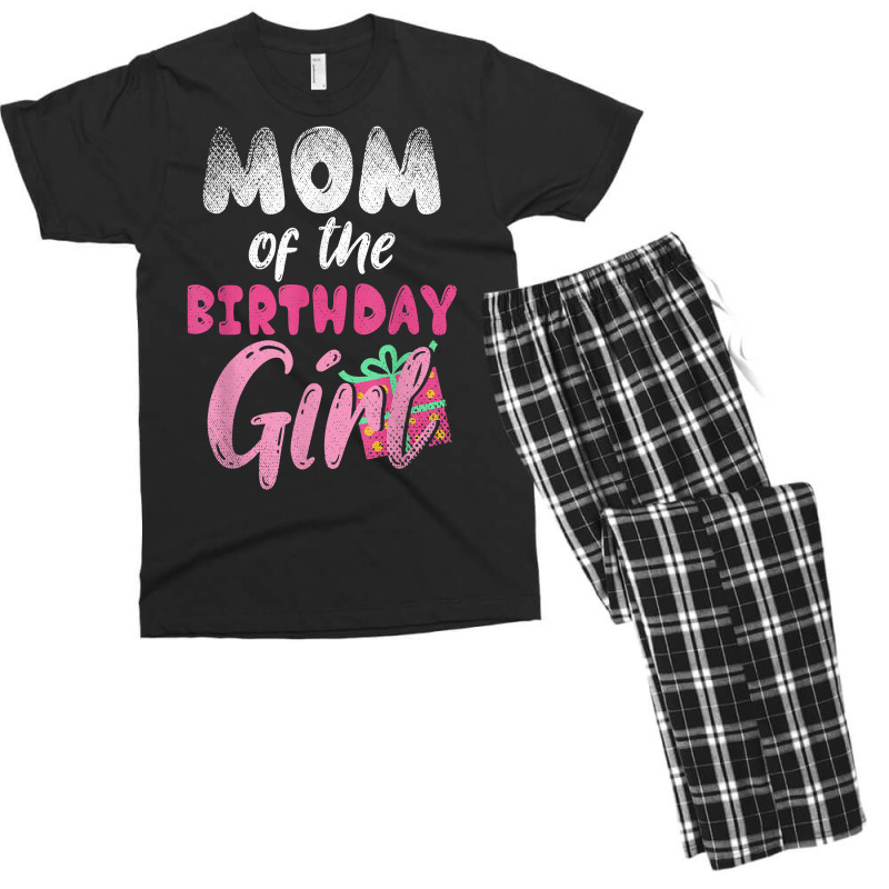 Family Parents Mom Of The Birthday Girl Mommy T Shirt Men's T-shirt Pajama Set by tamkyfashions | Artistshot