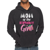 Family Parents Mom Of The Birthday Girl Mommy T Shirt Vintage Hoodie | Artistshot