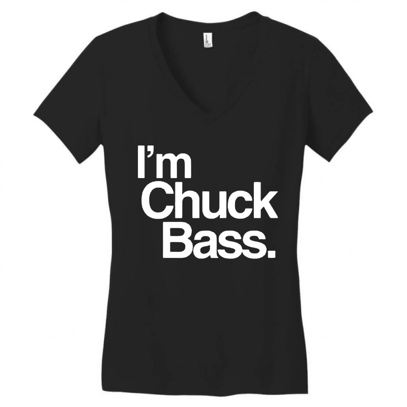 Im Chuck Bass Women's V-Neck T-Shirt by Woko Art | Artistshot