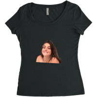 Lip Bite Meme Women's Triblend Scoop T-shirt | Artistshot