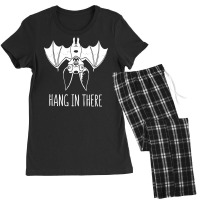 Hang In There Wacky Vampire Bat Women's Pajamas Set | Artistshot