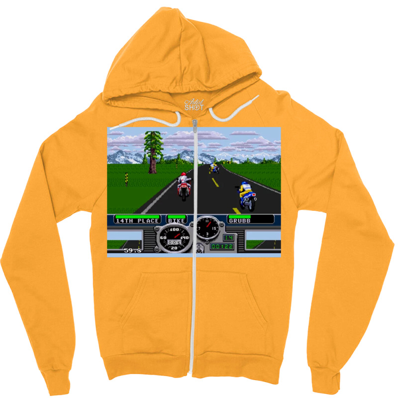 Road Rash Zipper Hoodie by zuozuonauhelo | Artistshot