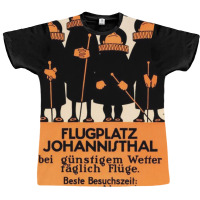 Flugplatz Johannisthal Airfield Berlin Germany 1924 Graphic T-shirt | Artistshot