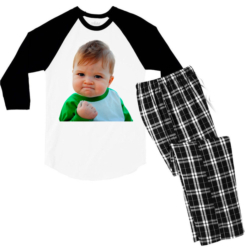 Success Kid Men's 3/4 Sleeve Pajama Set | Artistshot