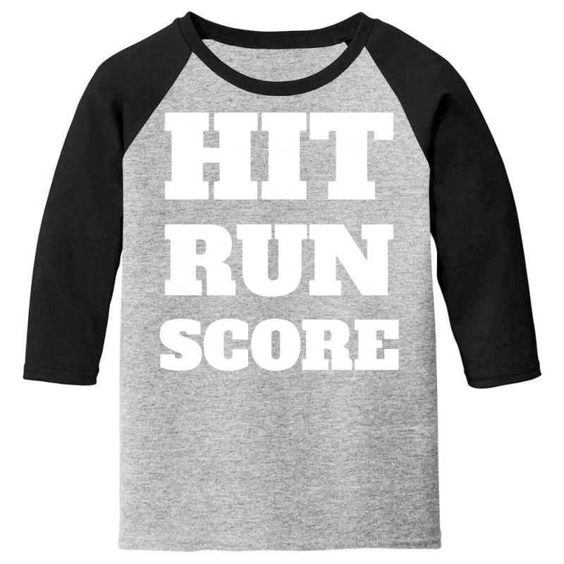 Hit Run Score Youth 3/4 Sleeve by Ramateeshirt | Artistshot