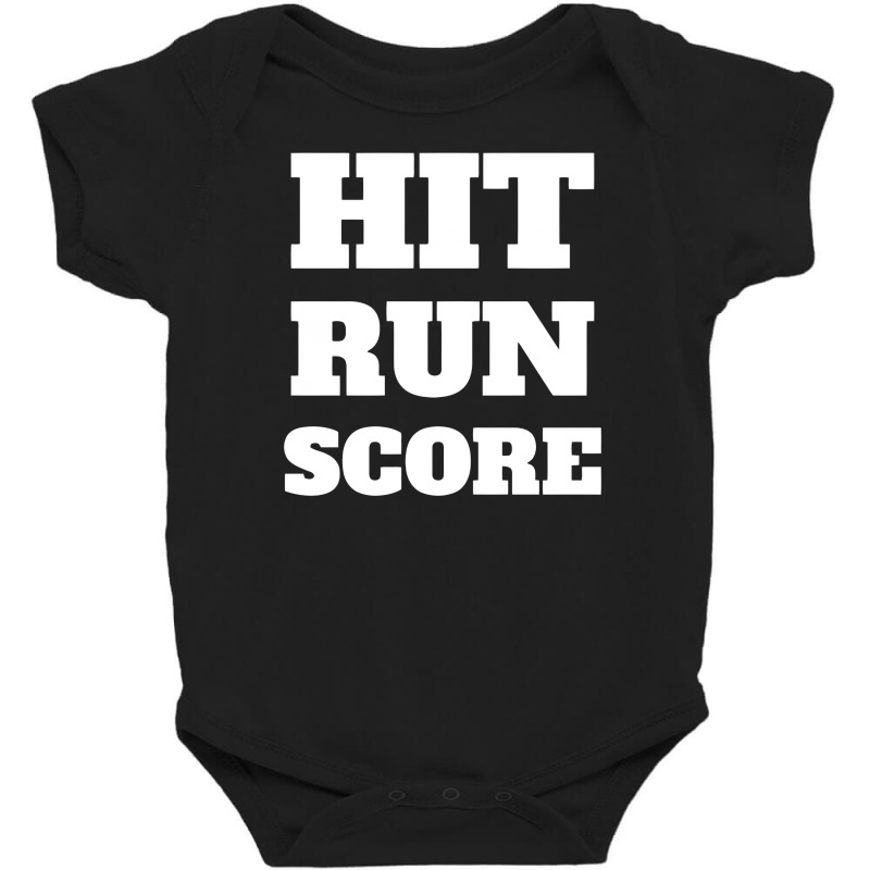 Hit Run Score Baby Bodysuit by Ramateeshirt | Artistshot