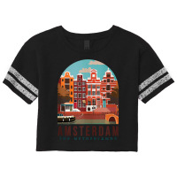 Amsterdam The Netherlands Travel Poster Amsterdam Traveling Tank Top Scorecard Crop Tee | Artistshot