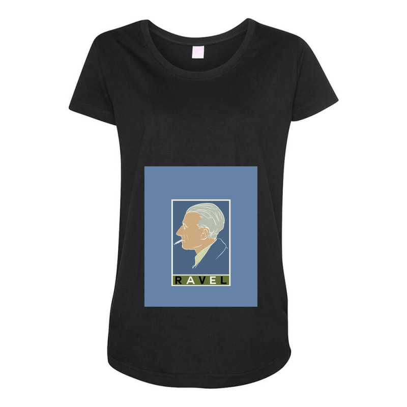 Maurice Ravel Maternity Scoop Neck T-shirt by JamesBratcher | Artistshot