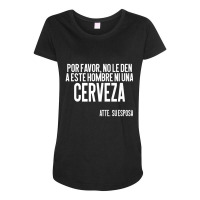 No Mas Cerveza Sayings Pun Latin Spanish Maternity Scoop Neck T-shirt | Artistshot