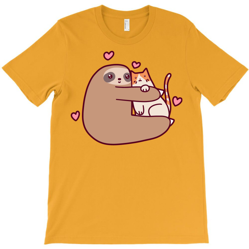 Sloth Loves Cat 1 T-Shirt by annolacopjaj | Artistshot