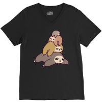 Sloth Stack 1 V-neck Tee | Artistshot