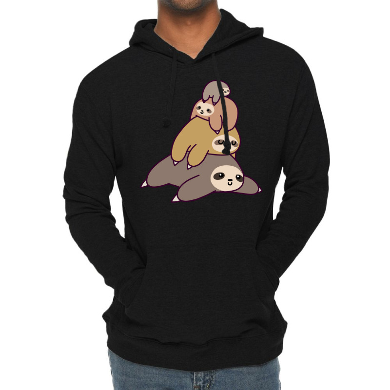 Sloth Stack 1 Lightweight Hoodie by zogoehawan | Artistshot