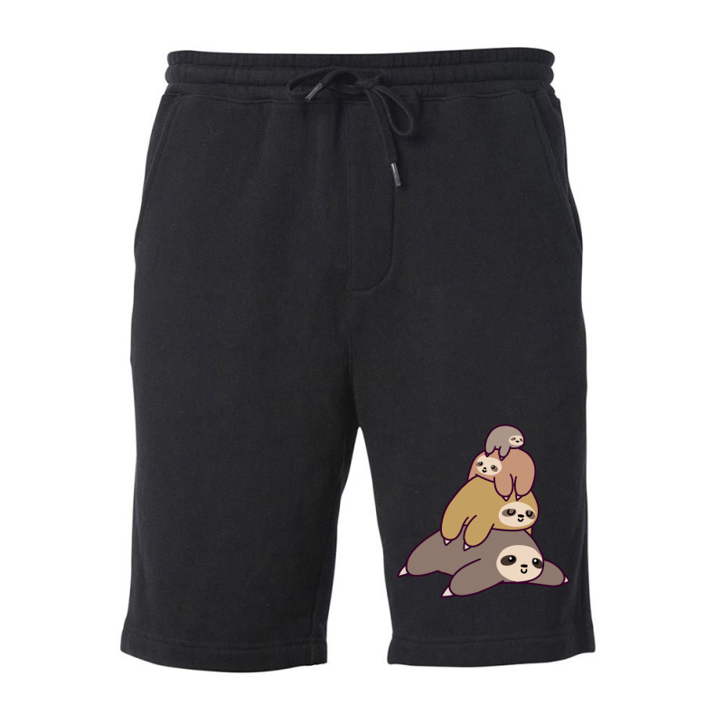 Sloth Stack 1 Fleece Short by zogoehawan | Artistshot