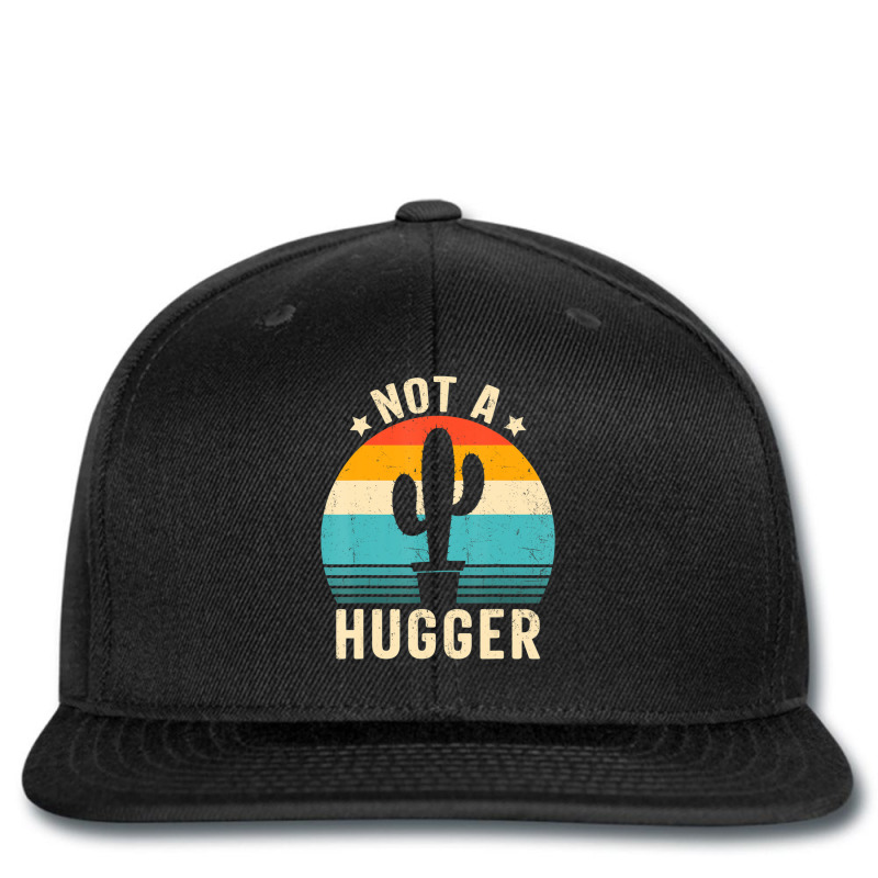 Not A Hugger Vintage Cactus Sarcastic Cute Cactus Printed hat by tintruong | Artistshot