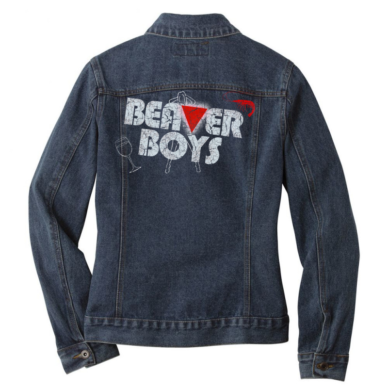 Beaver Boys (tim And Eric Awesome Show Ladies Denim Jacket by psarachaddyb | Artistshot