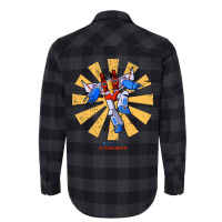 Starscream Retro Japanese Transformers Flannel Shirt | Artistshot