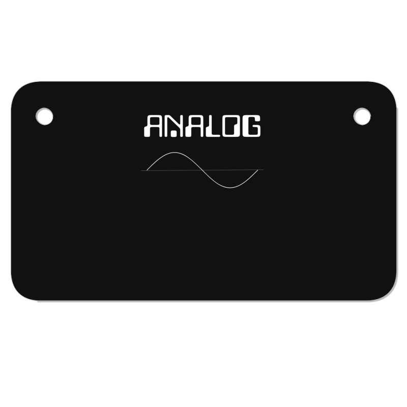 Analog Sounds Better Synthesizer Sampler Modular Motorcycle License Plate | Artistshot