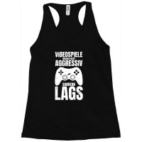 Lag Video Game Video Game Aggressive Controller 1 Racerback Tank | Artistshot