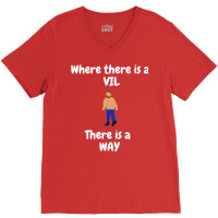 Where There Is A Vil   Age Of Empires V-neck Tee | Artistshot