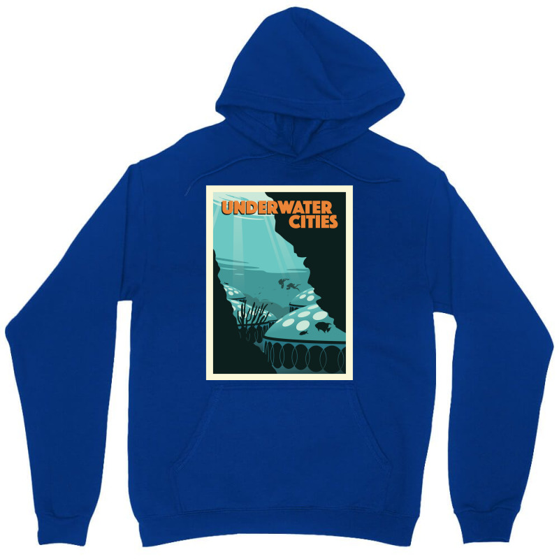 Underwater Cities Board Game  Minimalist Travel Poster Style   Gaming Unisex Hoodie by zuozuonauhelo | Artistshot