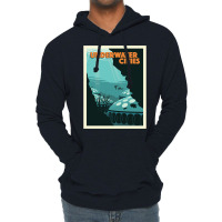 Underwater Cities Board Game  Minimalist Travel Poster Style   Gaming Lightweight Hoodie | Artistshot