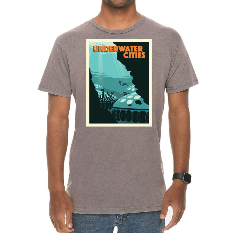 Underwater Cities Board Game  Minimalist Travel Poster Style   Gaming Vintage T-Shirt by zuozuonauhelo | Artistshot