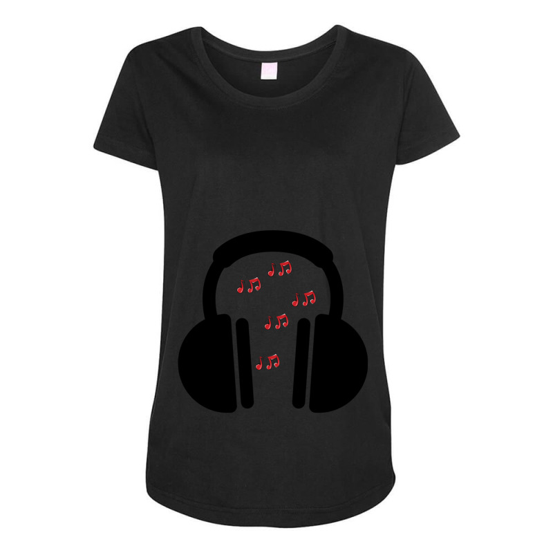 Music Headphone S Essential Maternity Scoop Neck T-shirt by CrystalLSchwartz | Artistshot