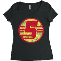 Channel 5 (tim And Eric Awesome Show Women's Triblend Scoop T-shirt | Artistshot