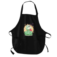 Cute Snake King With Flying Hearts Cartoon Medium-length Apron | Artistshot