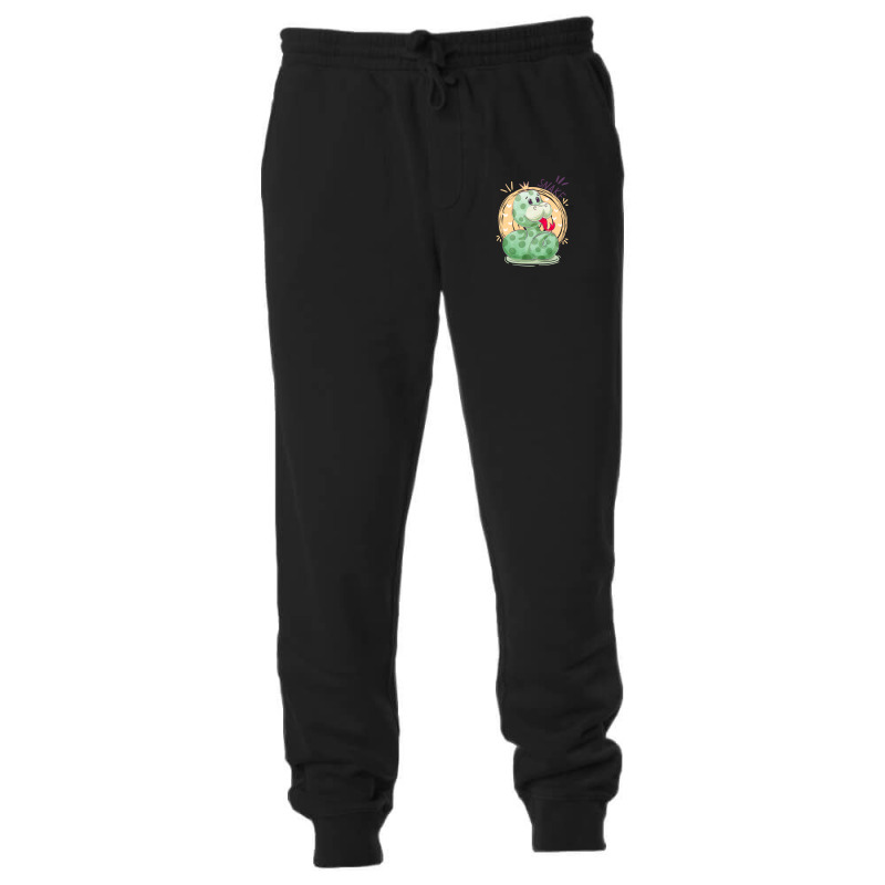 Cute Snake King With Flying Hearts Cartoon Unisex Jogger | Artistshot