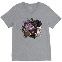 Witchy D20 Tabletop Rpg Gaming Dice V-neck Tee | Artistshot