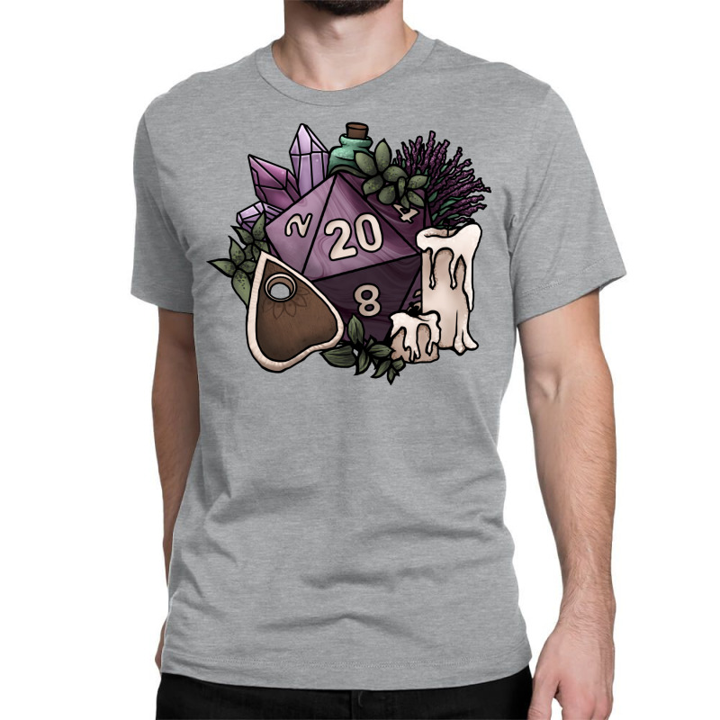 Witchy D20 Tabletop Rpg Gaming Dice Classic T-shirt by zuozuonauhelo | Artistshot