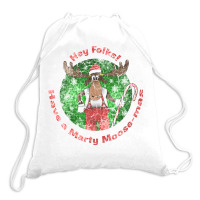 Marty Moose Mas!  (national Lampoon's Christmas Vacation) Drawstring Bags | Artistshot