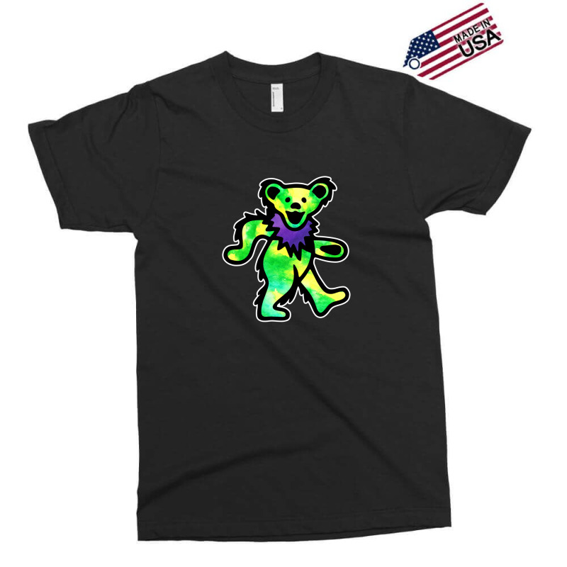 Green Grateful Dancing Hippie Classic Rock Dead Bear Exclusive T-shirt | Artistshot