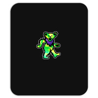 Green Grateful Dancing Hippie Classic Rock Dead Bear Mousepad | Artistshot