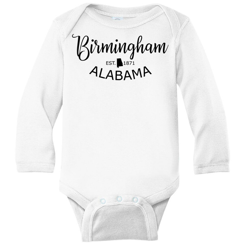 Birmingham Alabama Shirt Classic Birmingham Al Us City T Shirt Long Sleeve Baby Bodysuit by brict6eguo | Artistshot