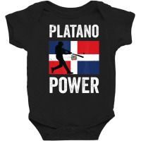 Platano Power Dominican Flag Baseball Rd Baby Bodysuit | Artistshot