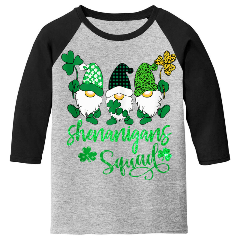 Funny Time For Shenanigans Squad St Patrick's Day Gnomes Tank Top Youth 3/4 Sleeve by matheeishilo | Artistshot