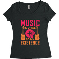 Music Is Vital To My Existence Classic Women's Triblend Scoop T-shirt | Artistshot