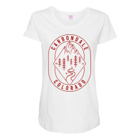 Carbondale Mountains Colorado Hiking Outdoors Minimal T Shirt Maternity Scoop Neck T-shirt | Artistshot