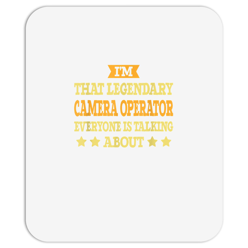 Camera Operator Job Title Employee Funny Camera Operator T Shirt Mousepad | Artistshot