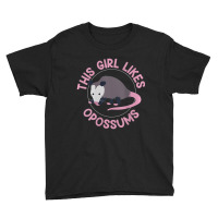 Womens Girl Likes Cute Opossums Ironic Saying Food Youth Tee | Artistshot