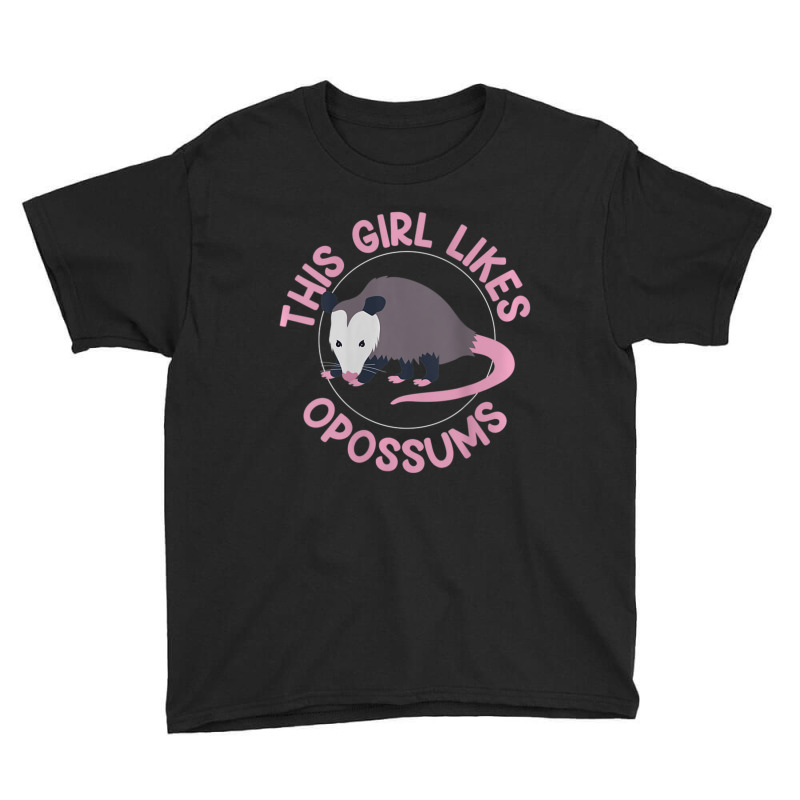 Womens Girl Likes Cute Opossums Ironic Saying Food Youth Tee | Artistshot