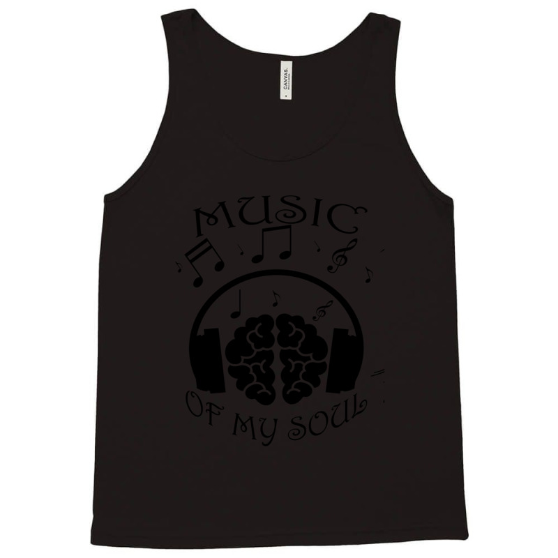 Music Of My Soul Brain Black Classic Tank Top by CrystalLSchwartz | Artistshot