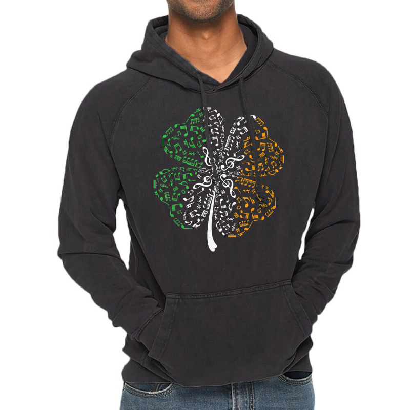 Music Note Shamrock  Music Lover St Patrick's Day Irish Flag T Shirt Vintage Hoodie by ardylanda | Artistshot