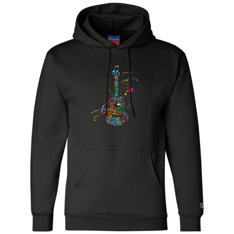 Guitar Music Instrument Champion Hoodie by FranklinTepper1 | Artistshot