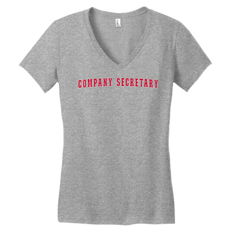 Company Secretary T Shirt Women's V-Neck T-Shirt by brict6eguo | Artistshot